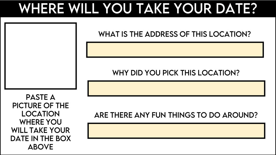 Planning the Perfect Date Google Slides Activity