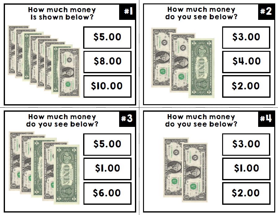 Life Skills - Money - Task Cards - Math - BUNDLE