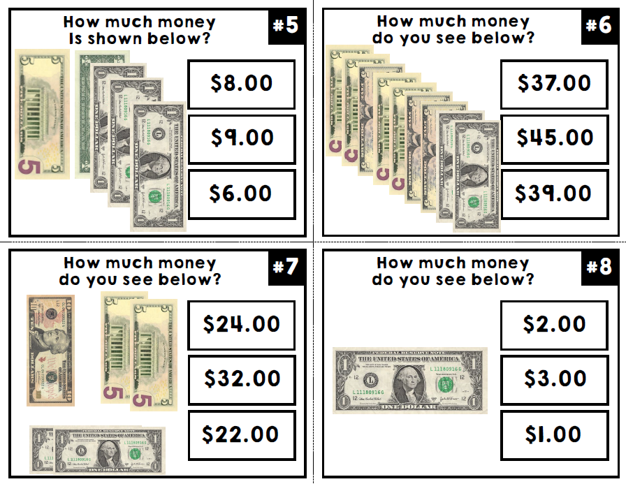 Life Skills - Money - Task Cards - Math - BUNDLE