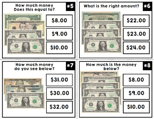 Life Skills - Money - Task Cards - Math