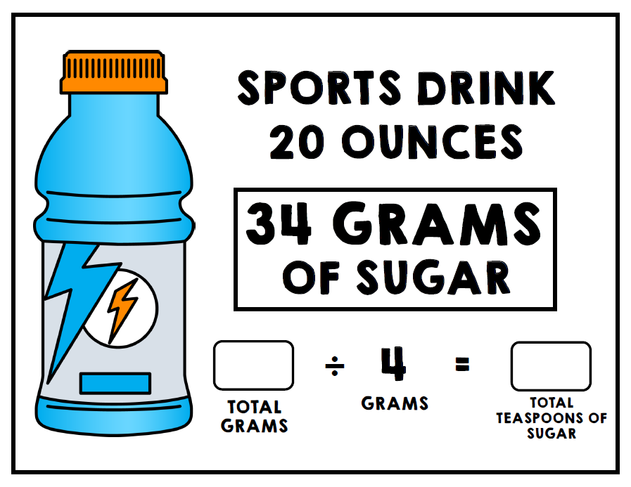 Sugar Rush - How Much Sugar Is In Your Food - Nutrition Activity