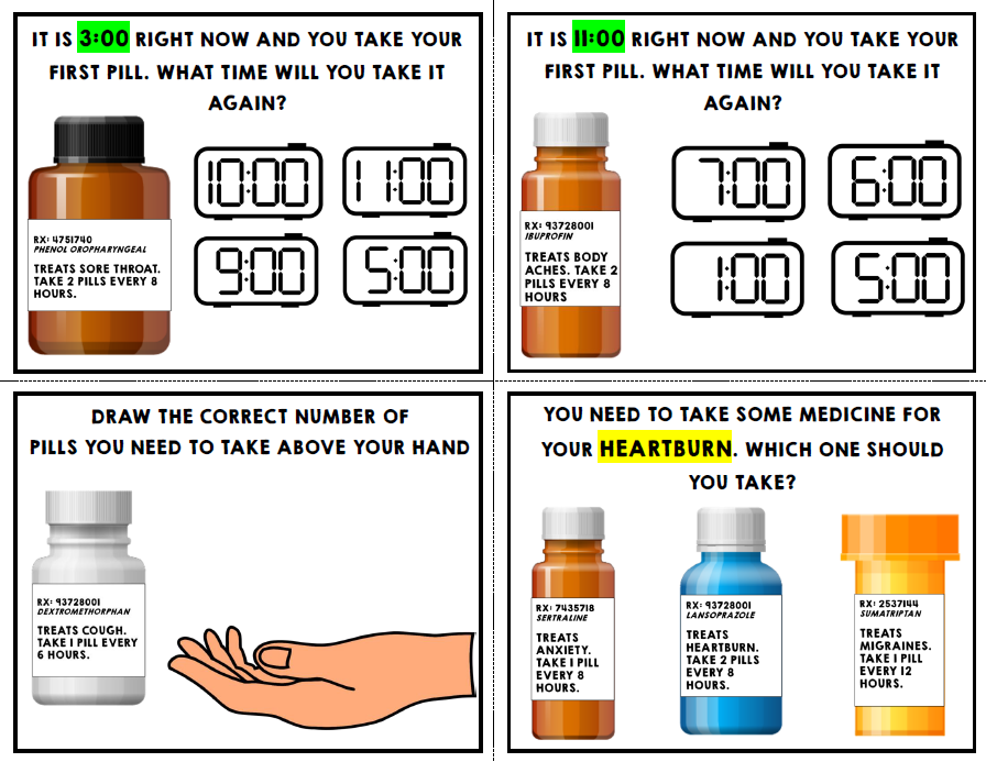 Life Skills - Medicine - Task Cards - Special Education - BUNDLE