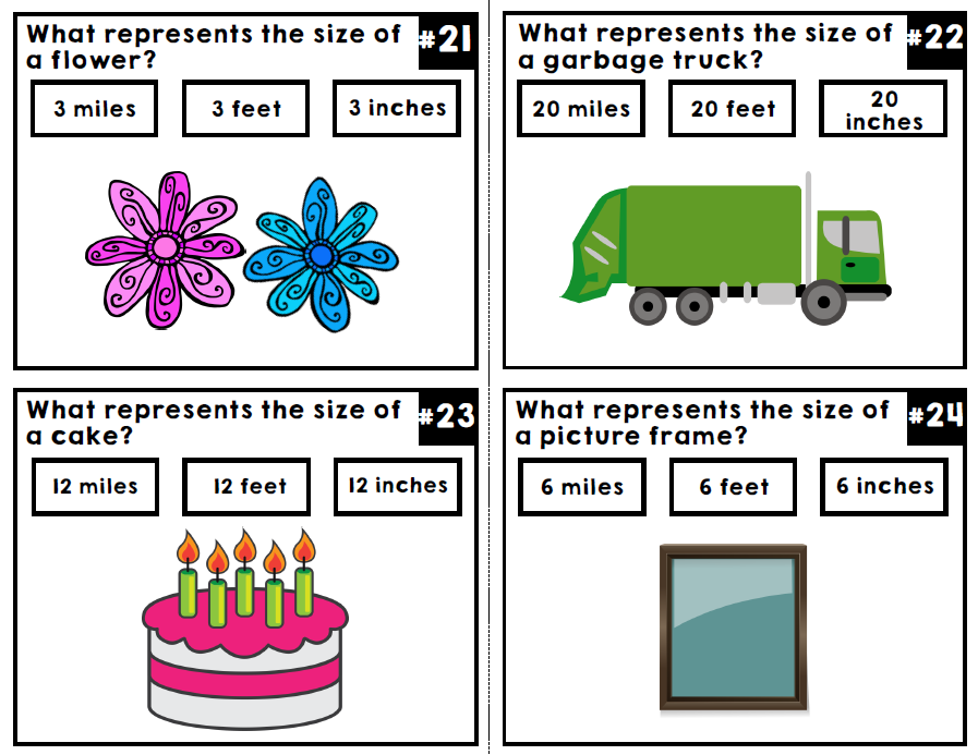 Measurement - Life Skills - Special Education - Math - Task Cards - Unit 2