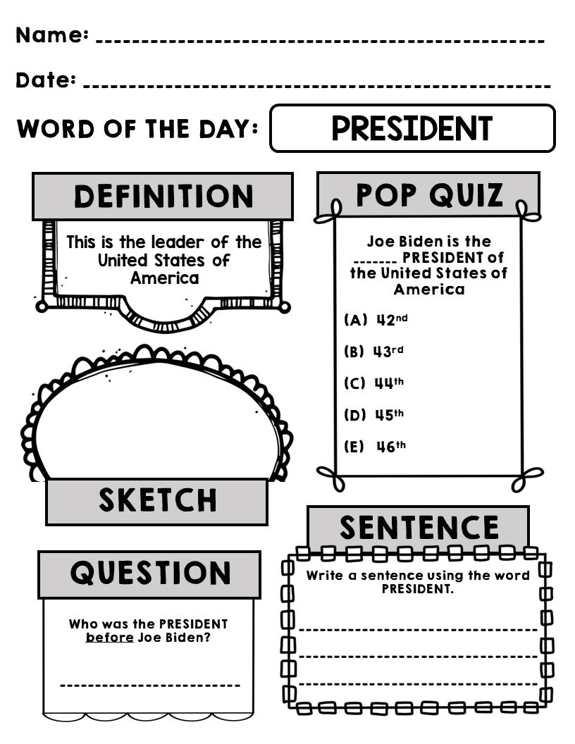2024 Presidential Election - Donald Trump - Kamala Harris Vocabulary Word of the Day