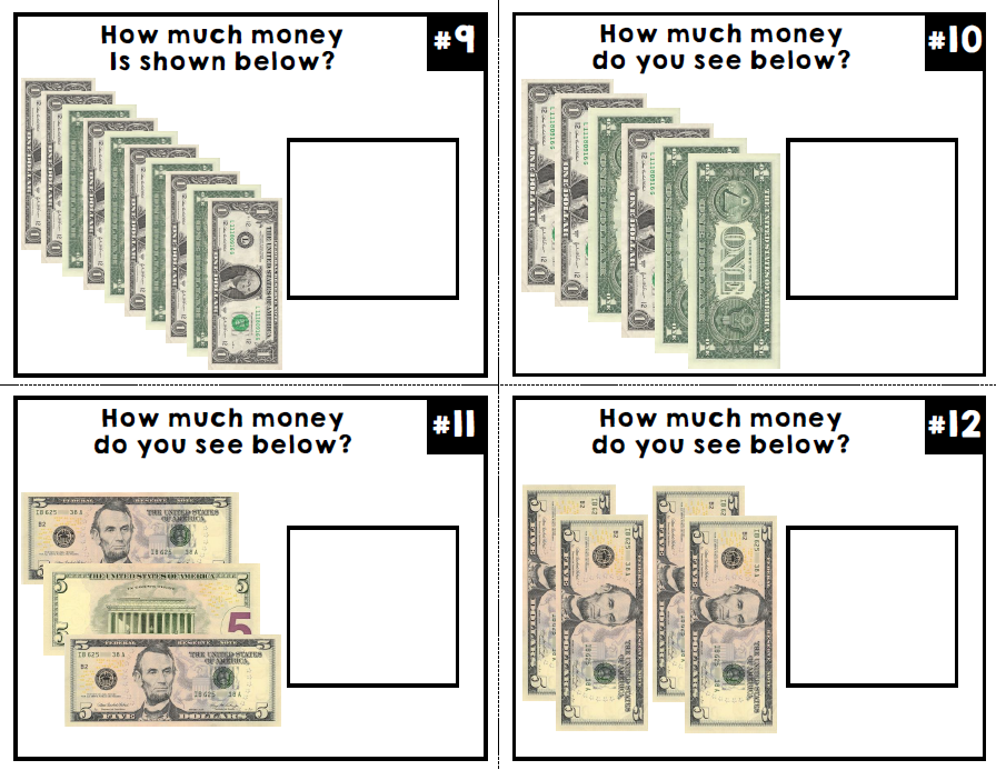 Life Skills - Money - Task Cards - Math