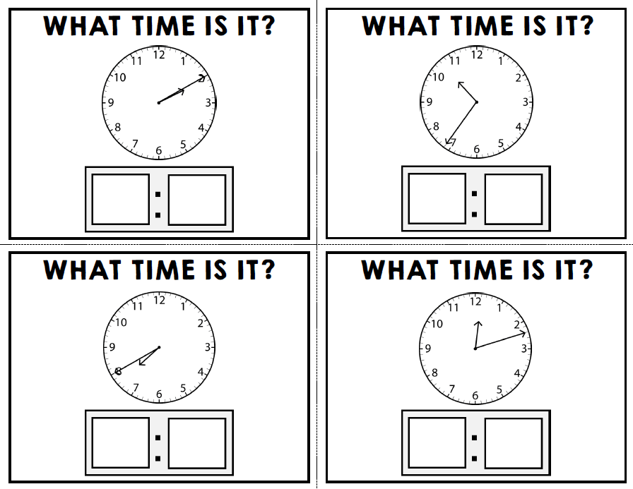 Life Skills - Task Cards - Time - Telling Time - Special Education - Unit Three
