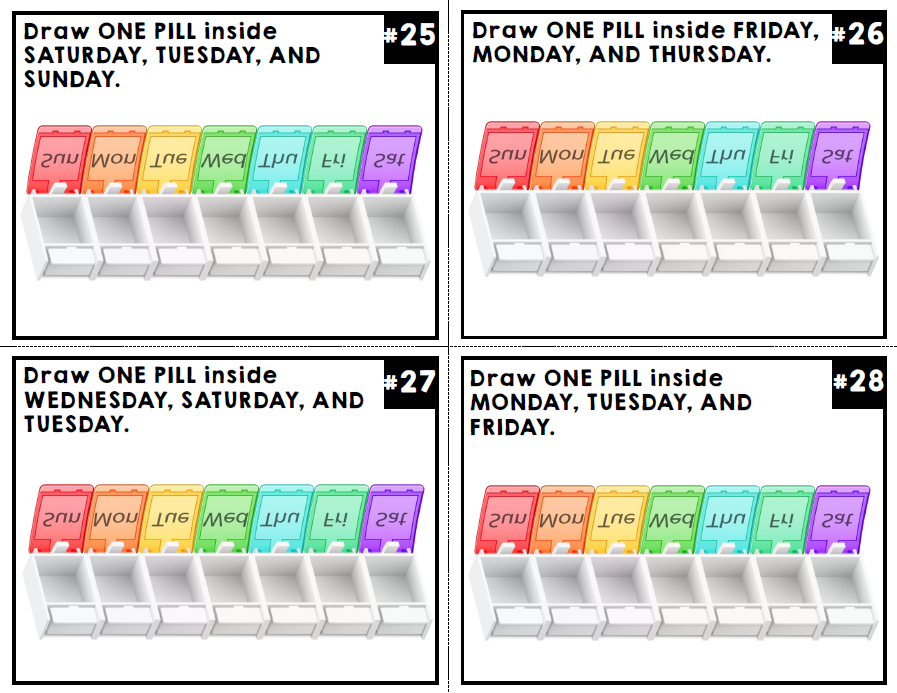 Life Skills Task Cards - Medicine Safety - Special Education - Reading - Math