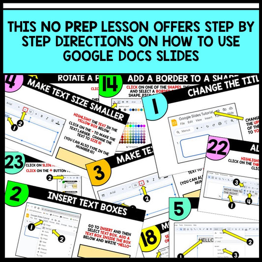 Google Slides and Google Docs Tutorial BUNDLE