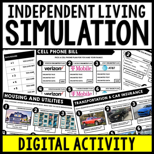 Life Skills - Game of Life - Real World Budget Practice - Math - GOOGLE