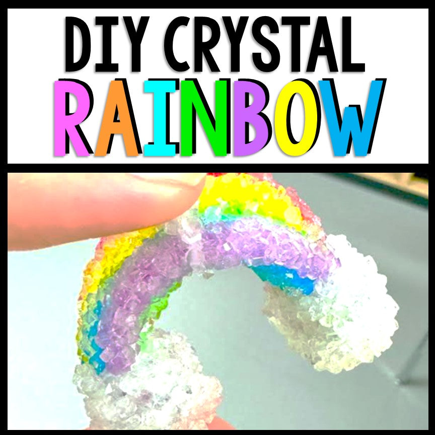 Crystal Rainbow - St. Patrick's Day Science STEM Art - Reading Comprehension