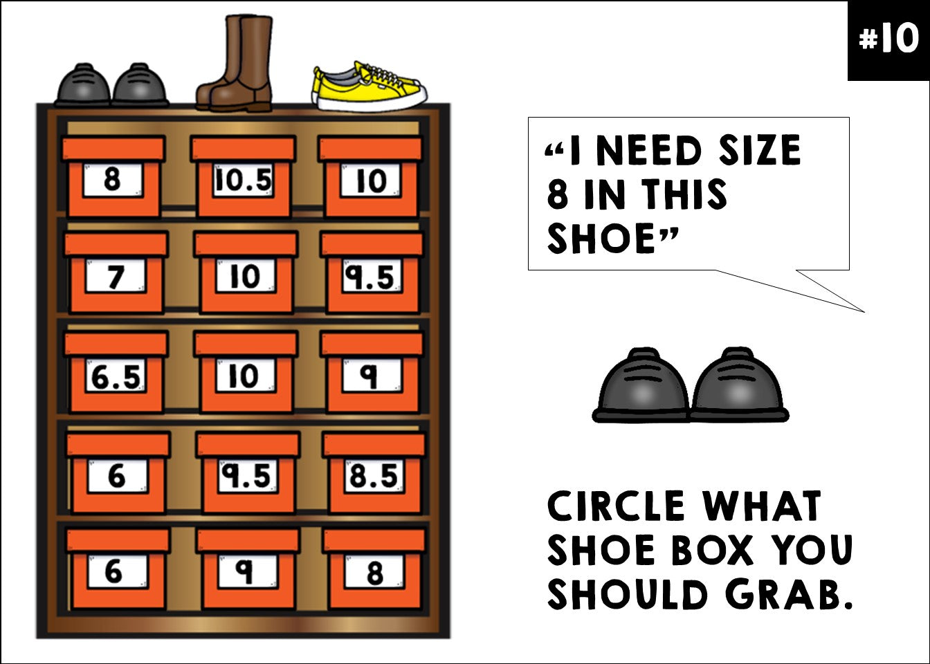 Job Skills Task Cards - Life Skills - Shoe Store - Reading - Math - GOOGLE