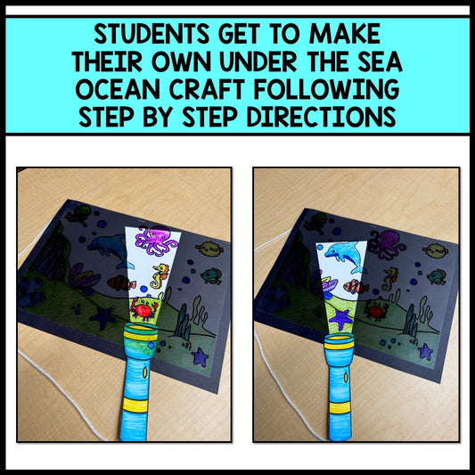 Under the Sea Ocean Craft - Hidden Pictures - Reading Comprehension