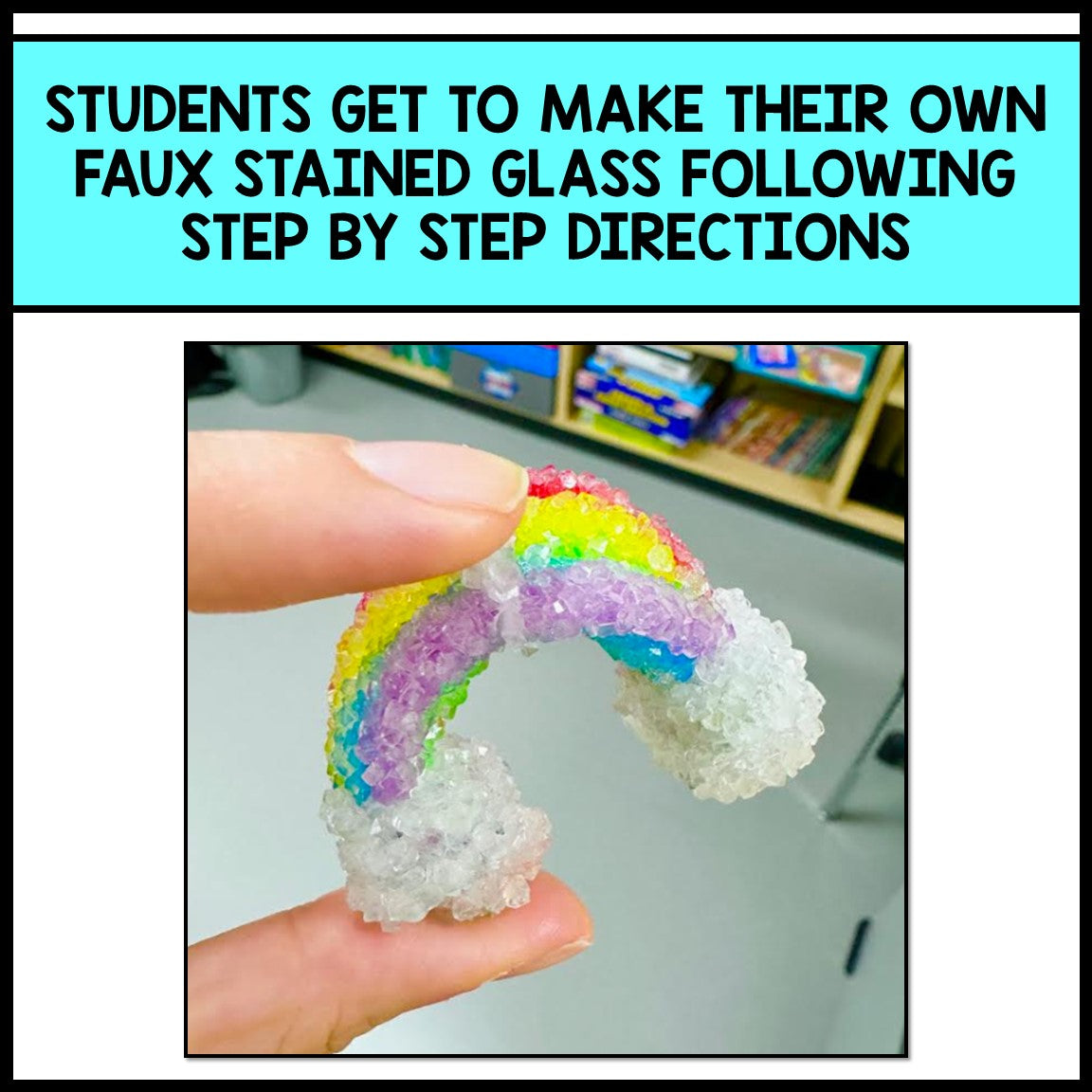 Crystal Rainbow - St. Patrick's Day Science STEM Art - Reading Comprehension