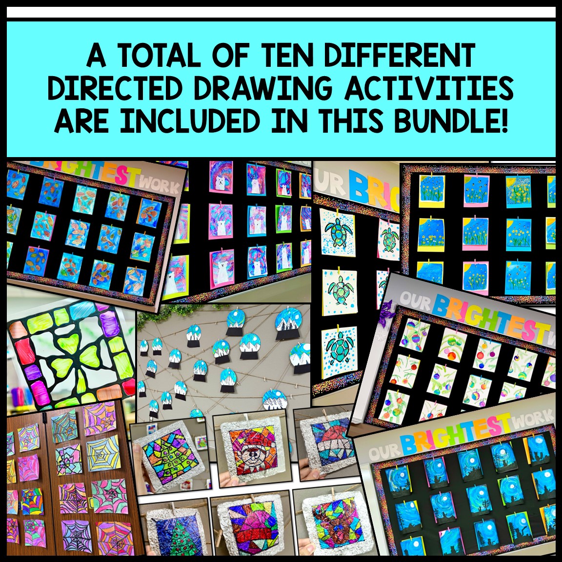 Directed Drawing Year Long Bundle with Reading Comprehension