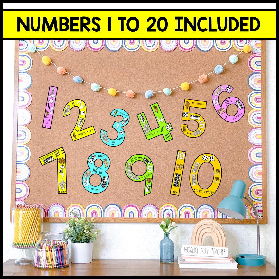 Subitizing Numbers Bulletin Board