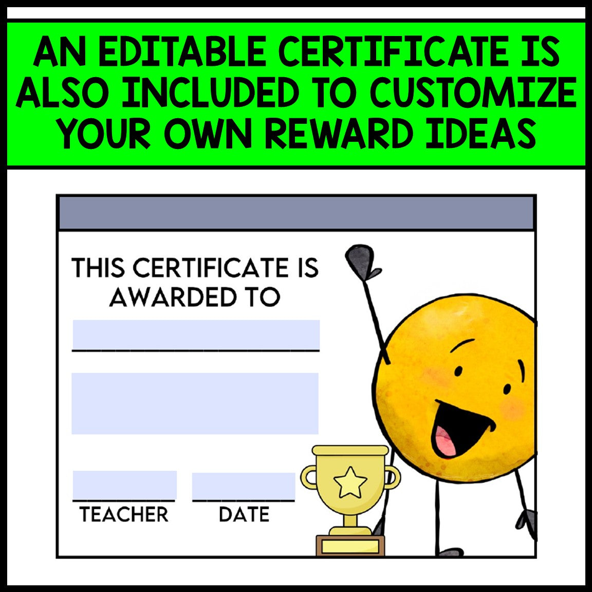 Life Skills - End of Year Awards - Editable and Autofill