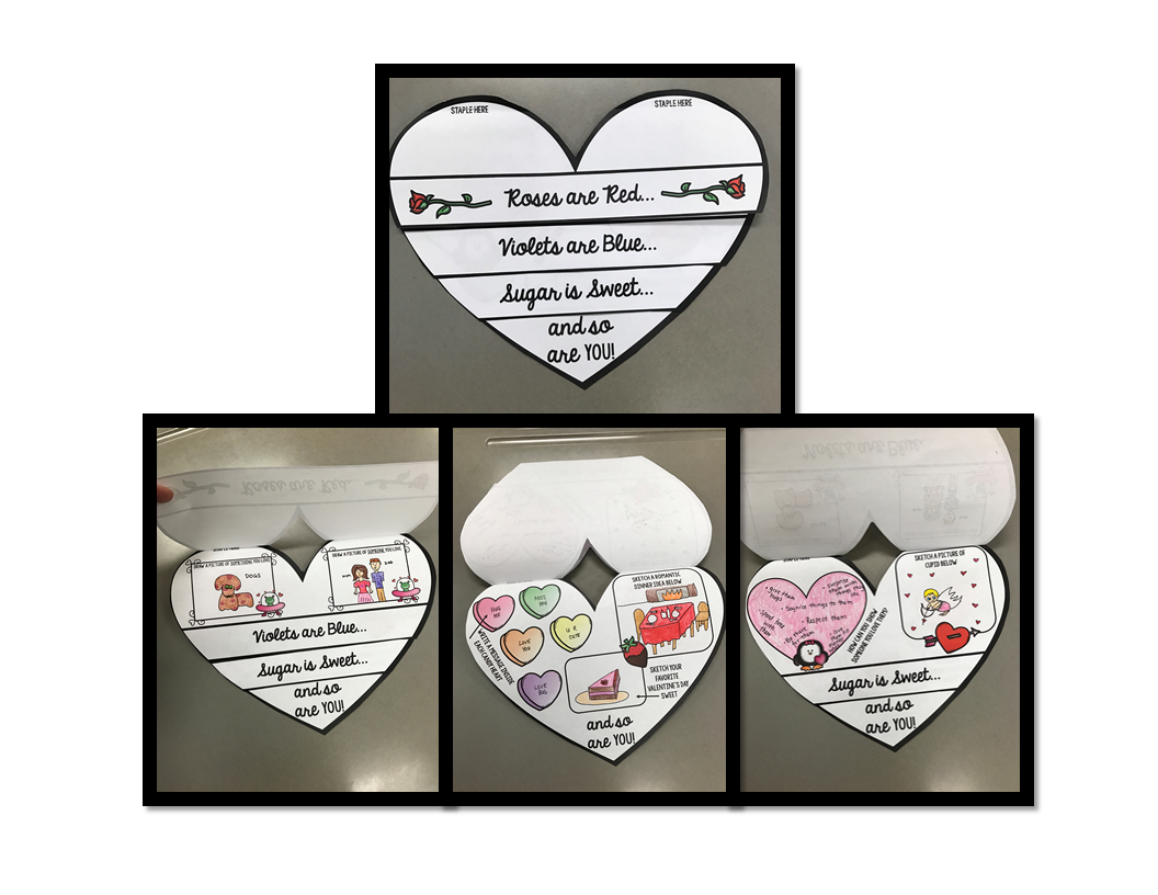 Valentine's Day - Craftivity - Interactive Notebook - Special Education