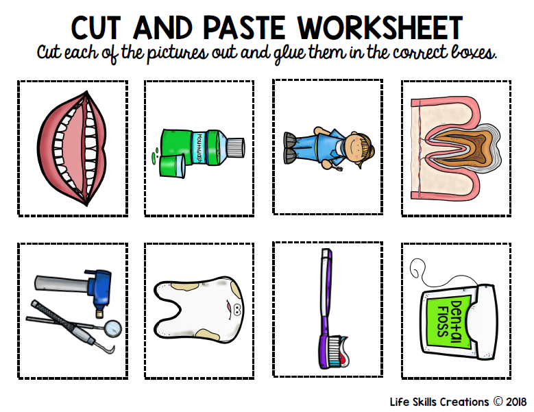 Dental Health - Craft - 3D Mobile - Teeth Craftivity