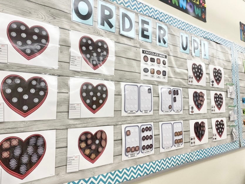 Life Skills - Interactive Bulletin Board - Complete the Chocolate Order