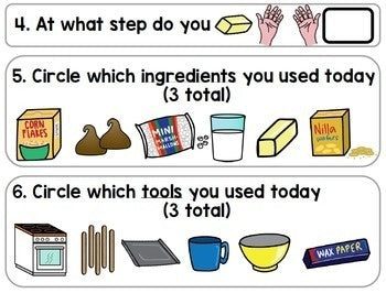 Visual Recipes - Life Skills - Christmas Wreaths - Autism - December - Cooking