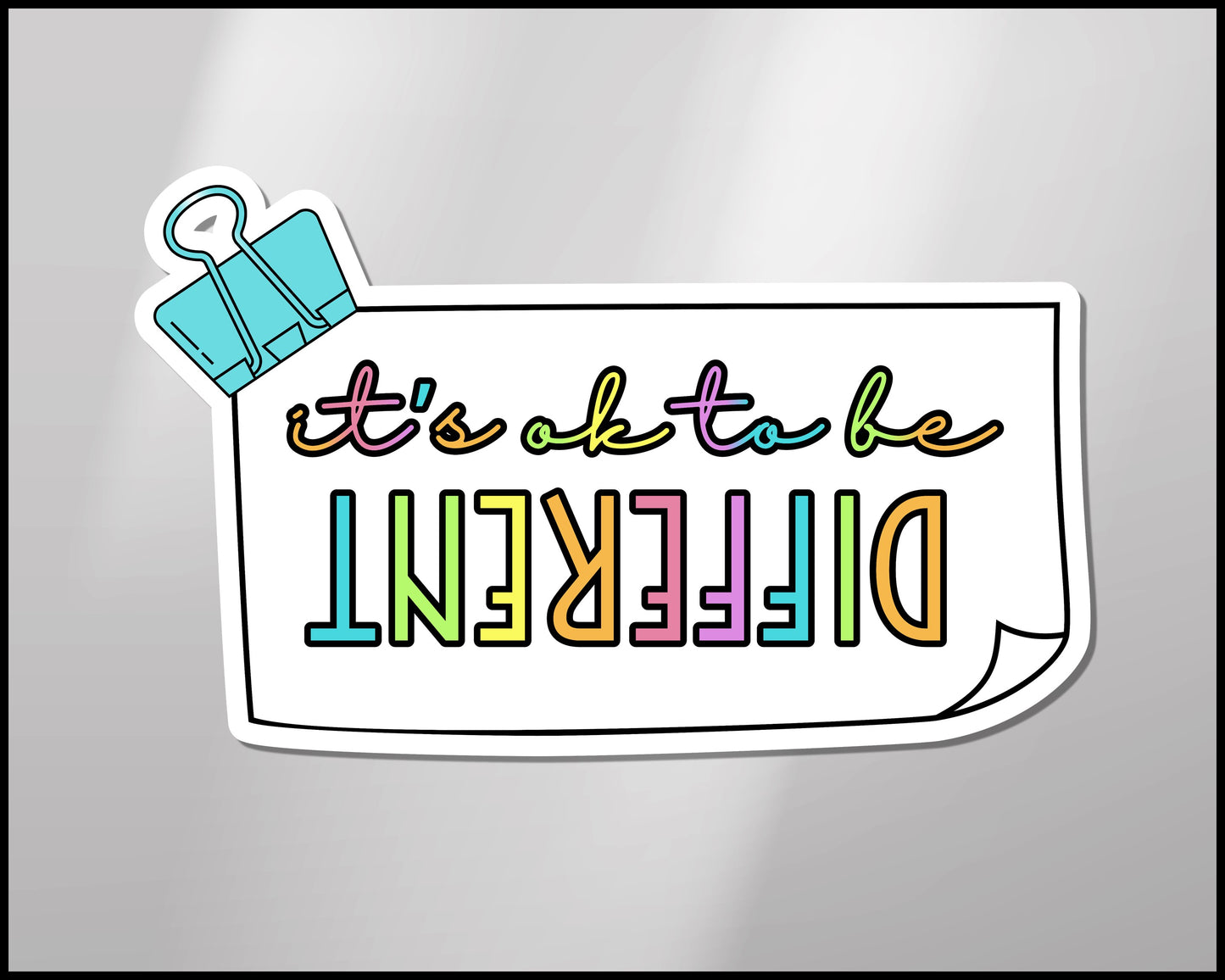 It's Okay to be Different Vinyl Sticker