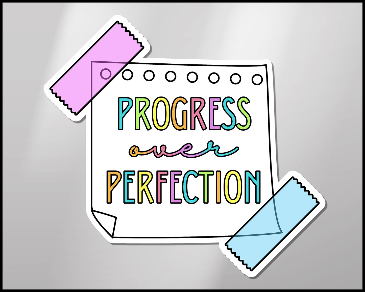 Progress Over Perfection Vinyl Sticker