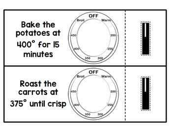Life Skills - Reading - Cooking - Using an Oven - Recipe - Food Prep Directions
