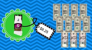 Life Skills Math, Money and Shopping: Dollar Up Task Cards - $1 and $5 Bills