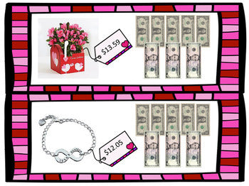 Life Skills Math + Money: Dollar Up - Valentine's Day Edition