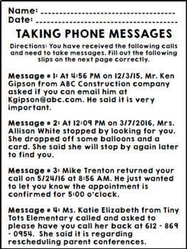 Life Skills Reading and Writing: Phone Skills and Communication