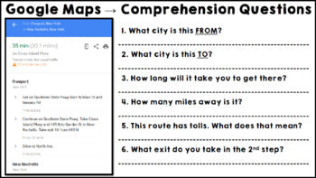 Life Skills Reading and Writing: Using Google Maps and Directions, Unit 2