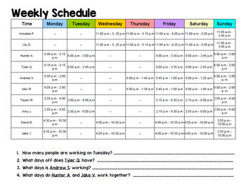 Life Skills - Reading - Writing - Work Schedules - Job Training - Vocational