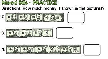Life Skills Money and Math - Counting Money - Dollar Bills Edition - UNIT FOUR