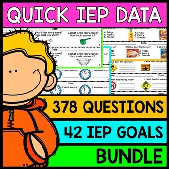 IEP Goal Assessments - PRINT & GO - Special Education - Life Skills - BUNDLE