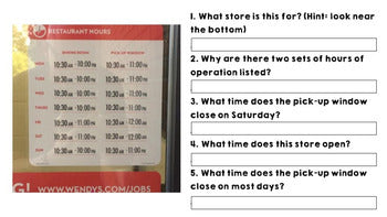 Life Skills - Reading - Hours of Operation - Special Education - Google