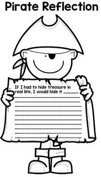 Life Skills Reading and Writing: Pirate Maps Craftivity Unit 3