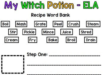 Halloween - Special Eduction - Life Skills - Witch Potion