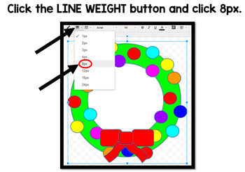 Google Drawing - Christmas Wreath - Google Drive - Google Classroom - Technology