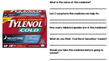 Google Drive - Medicine Label - Special Education - Life Skills - ELA - Unit1