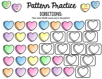 Valentine's Day Candy Hearts - Special Education - Math - Reading - Writing