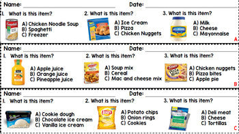 IEP Goal Assessments - PRINT & GO - Special Education - Life Skills - Unit 5