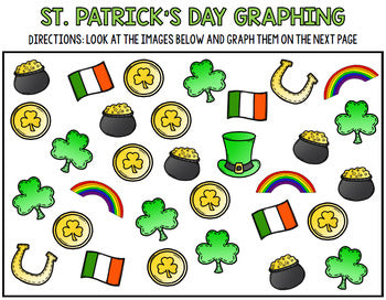 St. Patrick's Day Math - Special Education - Print & Go - Life Skills - March