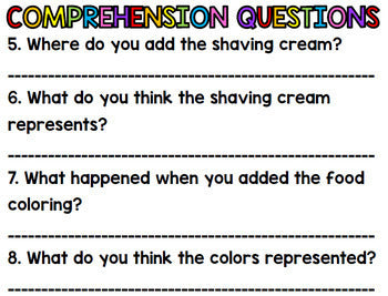 Rainbow Science Experiment - Special Education - Life Skills - Procedural Write