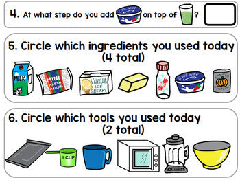 Visual Recipe - Life Skills - St. Patricks Day - Shamrock Shake - March - Autism