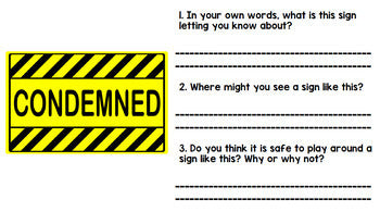 Life Skills - Reading - Community Safety Signs - Special Education - BUNDLE