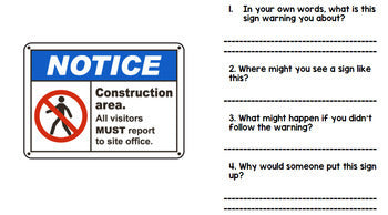 Life Skills - Reading - Community Safety Signs - Special Education - BUNDLE