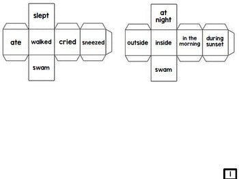 Silly Sentences - Sentence Cubes - Special Education - Reading - Writing