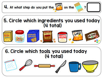Visual Recipe - Life Skills - Summer - Ocean Snacks - June - Autism