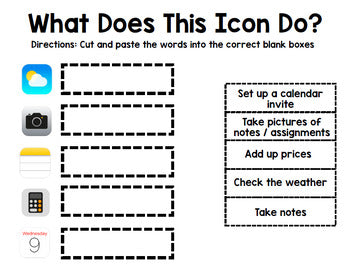 iPhone - iPad - Special Education - Life Skills - Worksheets - Unit Two