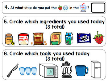 Visual Recipe - Life Skills - Summer - Smoothie - July - Autism - Special Ed